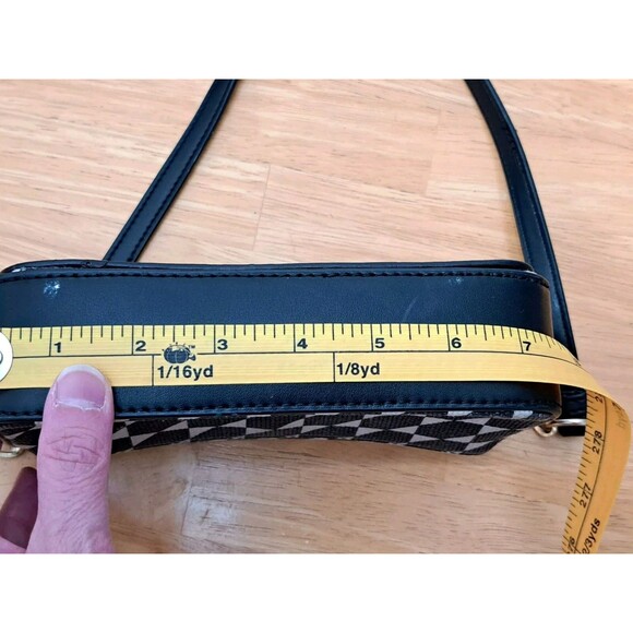 Spartina 449 Daufuskie Island Black & White Geometric Pattern Small Crossbody - Picture 11 of 16